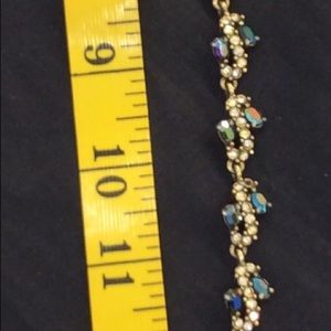 STUNNING BLUE & CZ CRYSTAL VINTAGE CHOKER